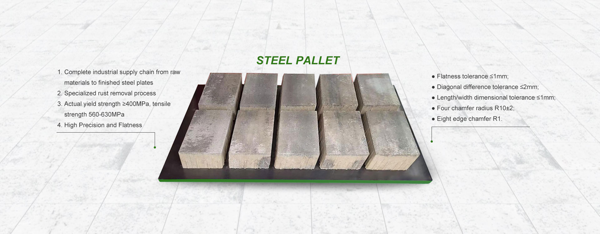 Nhà cung cấp Pallet gạch xi măng Trung Quốc